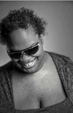 Visually impaired singer Brittany Davis.