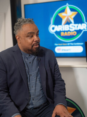 Jamaican-born co-founder of CaribStar Radio, Bobby Clarke.