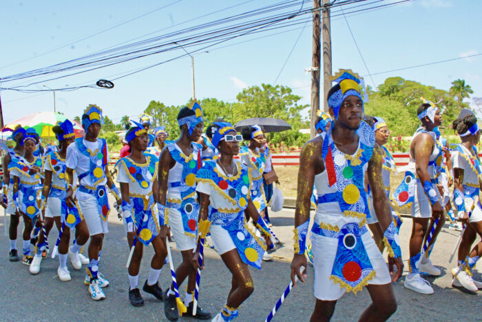 The sweltering heat in Georgetown did not deter students of the 10 Administrative Regions from showing their cultural pride at Guyana 54th Anniversary of Republic Mashramani Parade on Feb. 17.