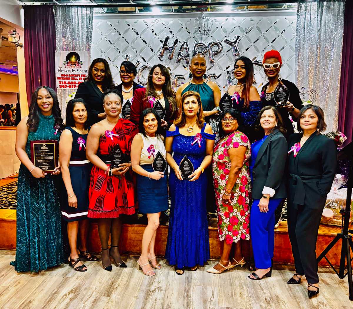 2024 recipients of the Ken and Radhika Women's Day Award ceremony and Dr. Wiltshire (front left).