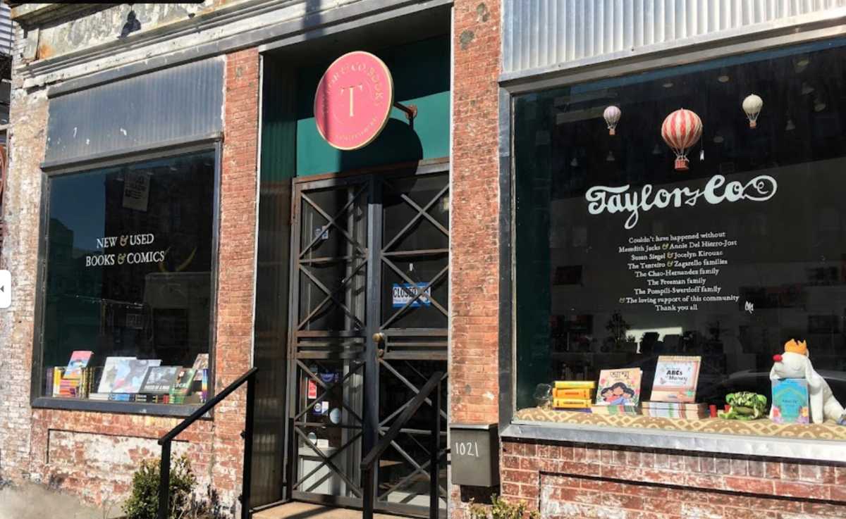 A Google Maps screenshot of the Brooklyn bookstore, Taylor and Co. Books, storefront in March 2023 when it opened.