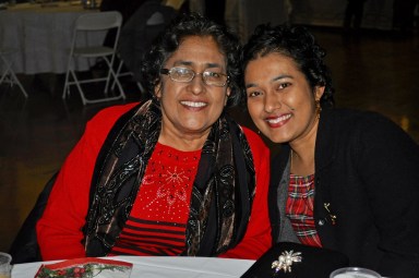Alexandria Gordon, left with her dearly departed daughter Marcia PRIYADARSHANI Gordon - "a late woman of courage" at a past HERO function, an organization where she volunteered, founded by doctors, Harrison Mitchell and John Mitchell, who brought her to the US for treatment in 2016.