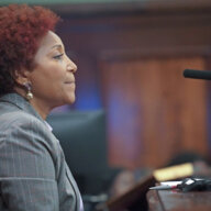 Haitian-born New York City Council Member, Mercedes Narcisse at a recent City Council hearing at City Hall, Manhattan.