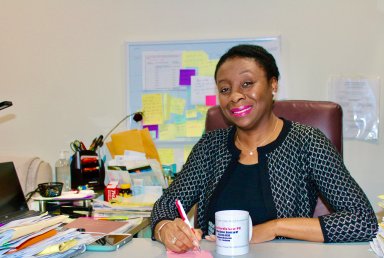Guyanese-born Melnia Cordis, pictured at her practice CordisLaw PC, 440 E 53rd St., Brooklyn. The brilliant, hardworking legal eagle, is an internationally trained attorney who maintains a prominent presence in the Guyanese and Caribbean community.