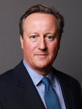Foreign Secretary David Cameron poses for an official portrait at 10 Downing Street.