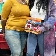Ruth Fleury (SOT Publishing) and Justine A.P. Louis (VivLiv Books), at the Freedom Day Celebration event held in January.