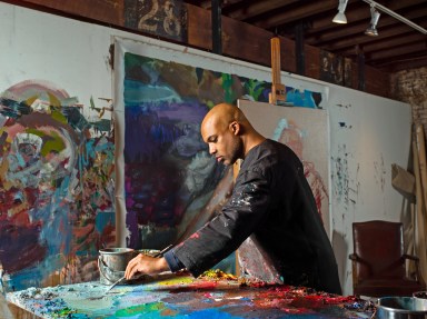 Jerome Lagarrigue in his studio.