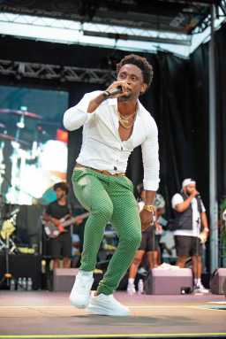 Reggae singer Chris Martin.