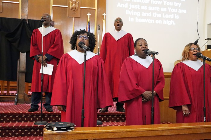 Chancel Choir at St. Mark's UMC offers a selection.