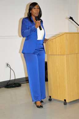 NYPD detective specialist tells harrowing story of battle with colon cancer at a Colon Cancer Awareness Forum by the NYPD’s Patrol Borough Brooklyn South Community Affairs Section, at Top Civic Center, on Utica Avenue, in East Flatbush, Brooklyn.