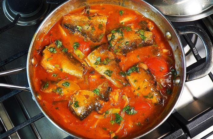 Sardines In Tomato Sauce.