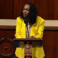 Congresswoman Yvette Clarke on the floor in the House of Representative addressing the plight in Haiti.