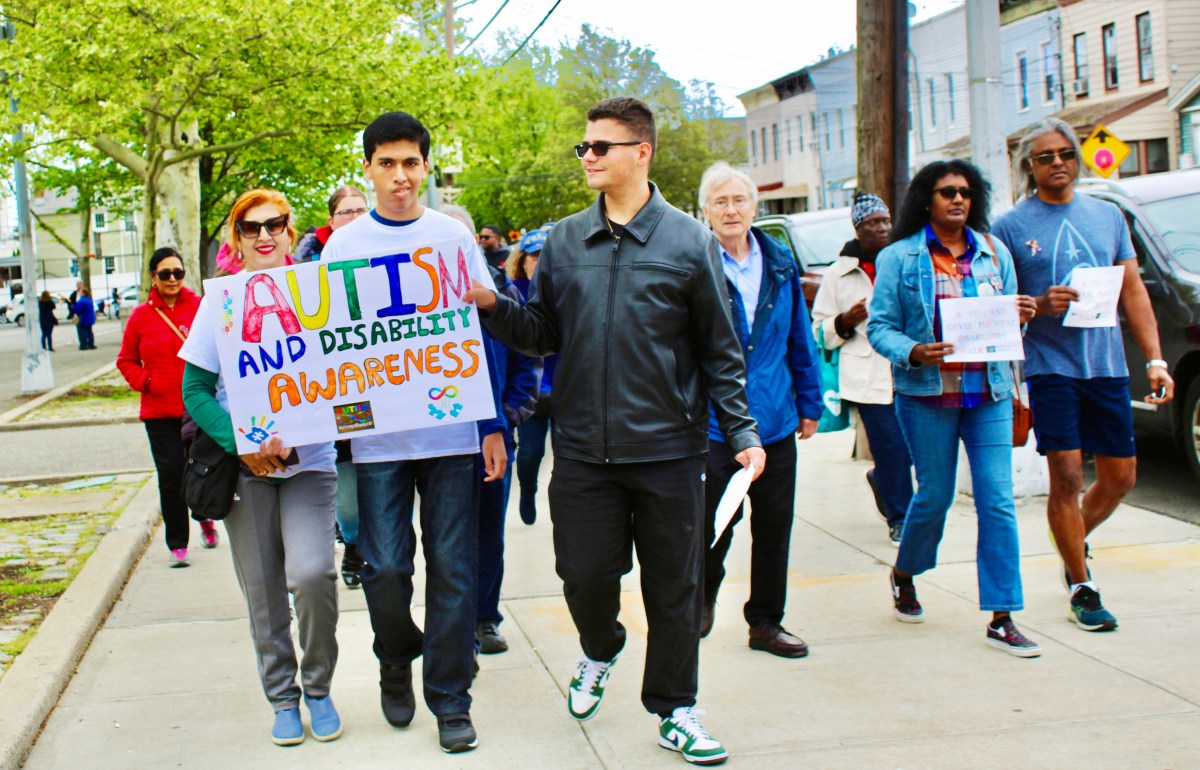 Sherry Algreo and son, Joseph, and friends walked around Phil “Scooter Rizzuto Park/Smokey Oval, in Richmond Hill, on May 4, to bring awareness to Autism and Developmental Disabilities, at the second annual walk.