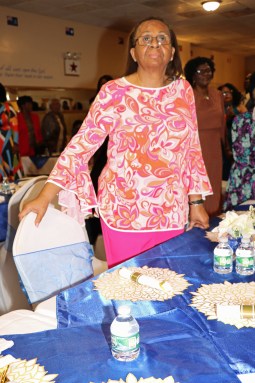 Ruby Wood at a Gala Fundraising Dinner last month for the St. Matthias Charities, Inc. at Trinity Apostolic Church on Pacific Avenue in Brooklyn.