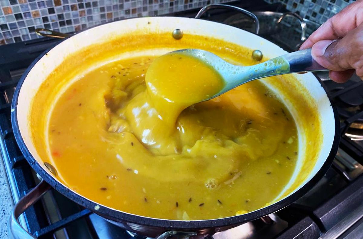 Yellow Split Peas Dhal With Salted Pigtail Caribbean Life