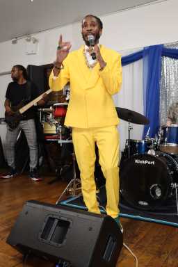 Brandon Bain performing at the VINCI Father’s Day celebration.