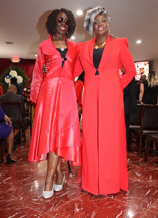 Nieces Hon. Sylvia G. Ash, left, and Dr. Cynthia Sterling-Fox.