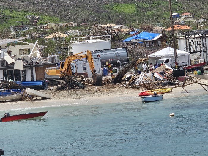 View of Carriacou from the Ofprsey ship.