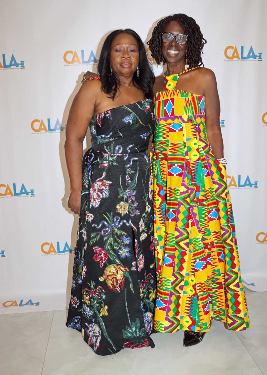 Justice Sylvia Hinds-Radix, left, with her close friend and former colleague, retired Supreme Court Justice Sylvia G. Ash.
