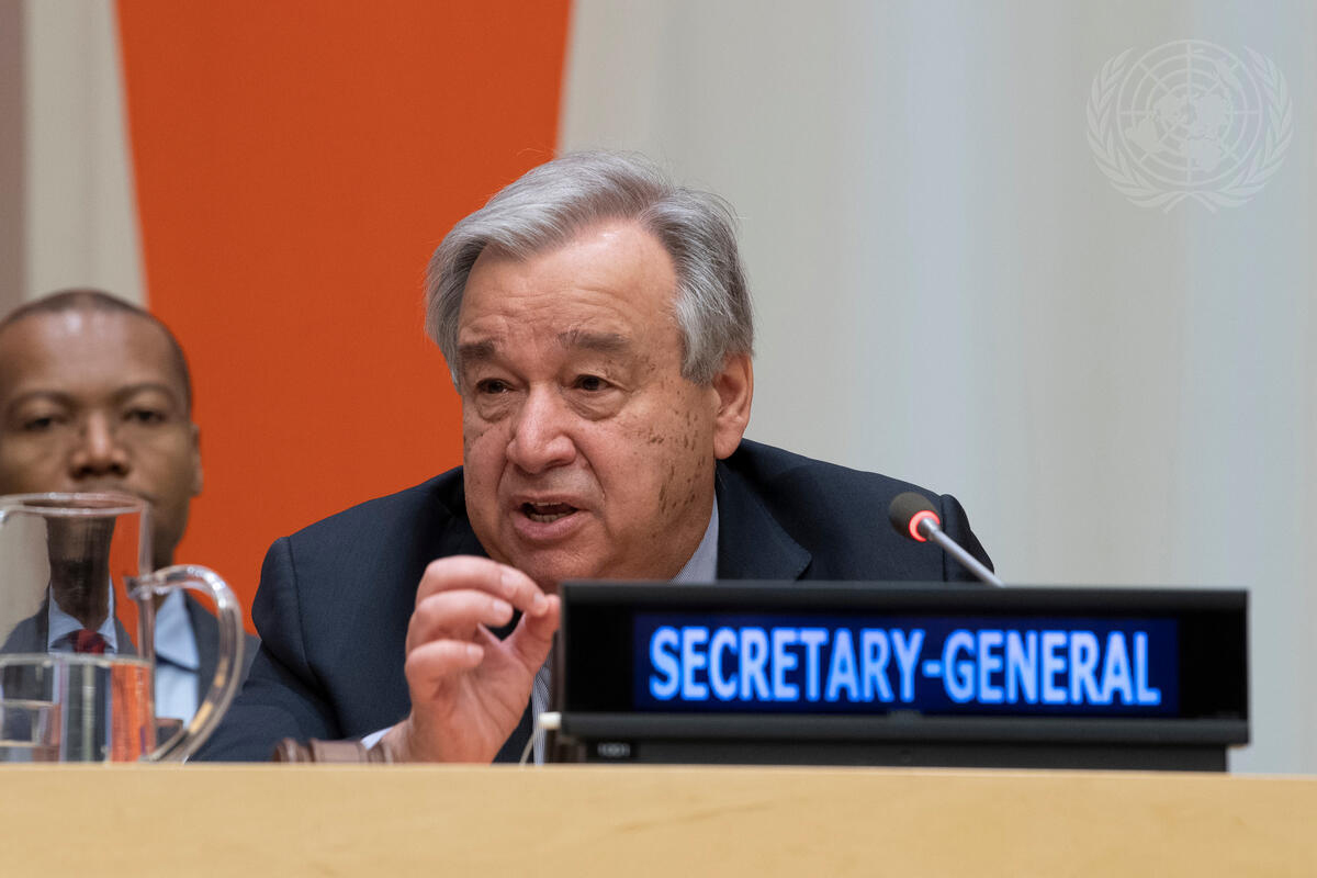 UN Secretary General Antonio Guterres.