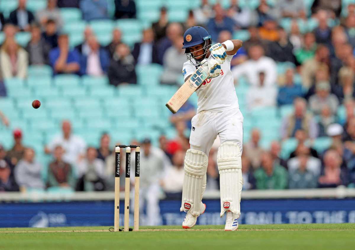 Sri Lanka's Pathum Nissanka in action against England at the The Oval, London, Britain on Sept. 9, 2024.