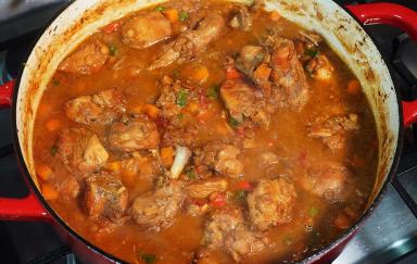 Caribbean Stewed Chicken With Lentils recipe.
