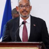 Haitian Prime Minister Alix Didier Fils-Aime addresses the audience after taking office as the nation's new interim leader, in Port-au-Prince, Haiti Nov. 11, 2024.