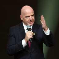 Gianni Infantino, president of FIFA, speaks during the The Best FIFA Football Awards 2024 at Aspire Academy on Dec. 17, 2024 in Doha, Qatar.