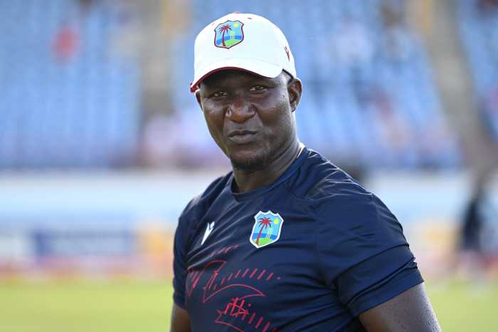 West Indies coach Daren Sammy ahead of the 5th T20 International between the West Indies and England at Daren Sammy National Cricket Stadium on Nov. 17, 2024 in Gros Islet, Saint Lucia.