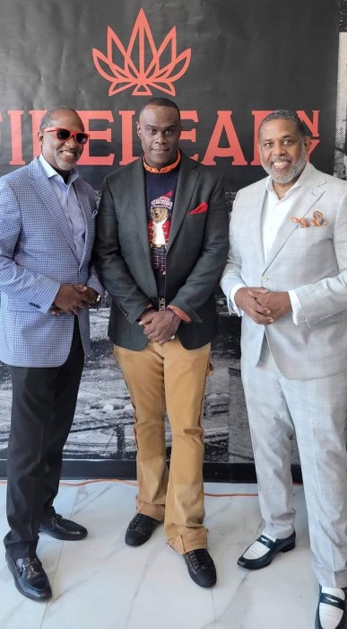 Hassan Bakiriddin, founder of (UPA) Unified Political Association, Vaughn T Mayers, Esq., founder of Fireleaf, and Senator Kevin Parker.