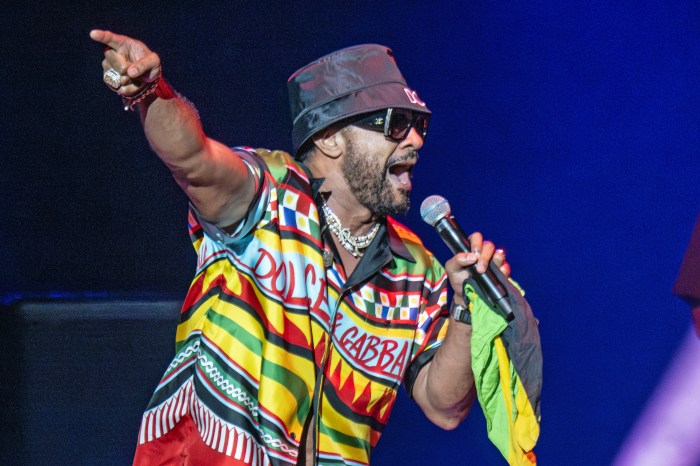 Valentine’s Day Concert 1 Singer Shaggy performs live on stage at Mann Center For Performing Arts on Sept. 09, 2023 in Philadelphia, Pennsylvania.