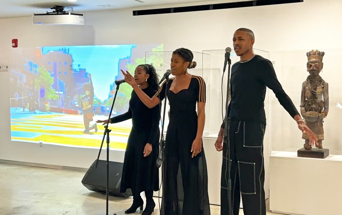 Vocalists from Sound for Life, performing at the BHM event, hosted by BP Reynoso and the Cultural Museum of African Art.