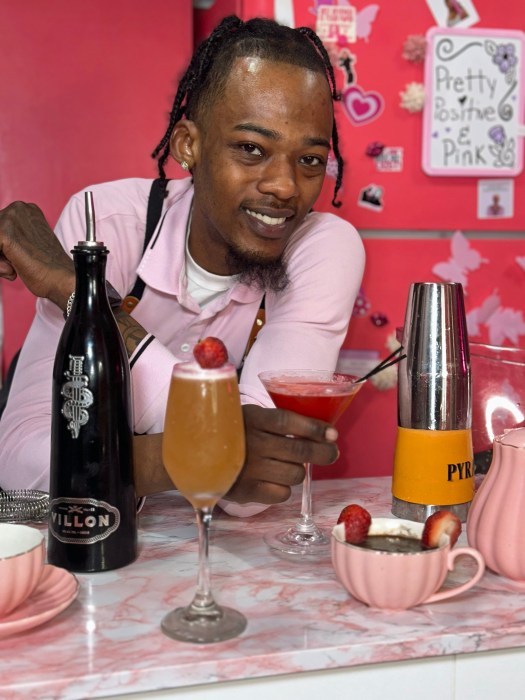 Corey Steele, founder of Drink Your Fantasy, leads a mixology workshop in New York. He has partnered with Luc Belaire to offer hands-on cocktail-making lessons.