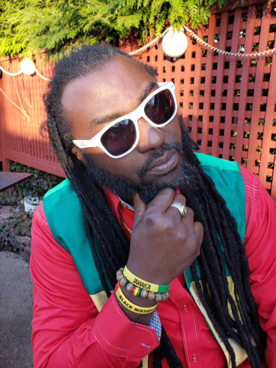 DJ Ras Emmanuel, a few days after he returned from Gambia, West Africa where he recently performed.