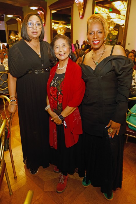 Michelle Stoddart, Sr. VP Community Development at Resorts World New York City; Mis Pat Chin, co-founder of VP Records; and Syntyche’ “Syn” Clarke, Executive VP of Irie Jam Radio.