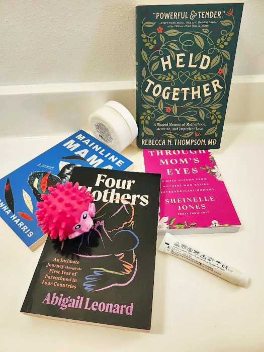 Various books for Mother’s Day.