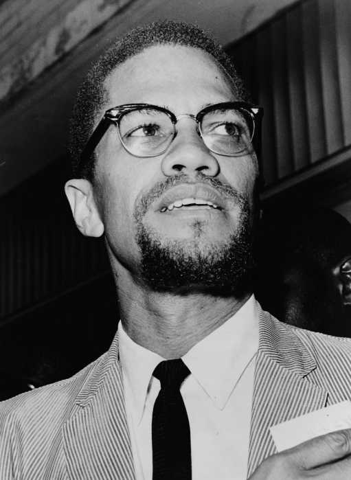 Malcolm X at Queens Court in 1964.