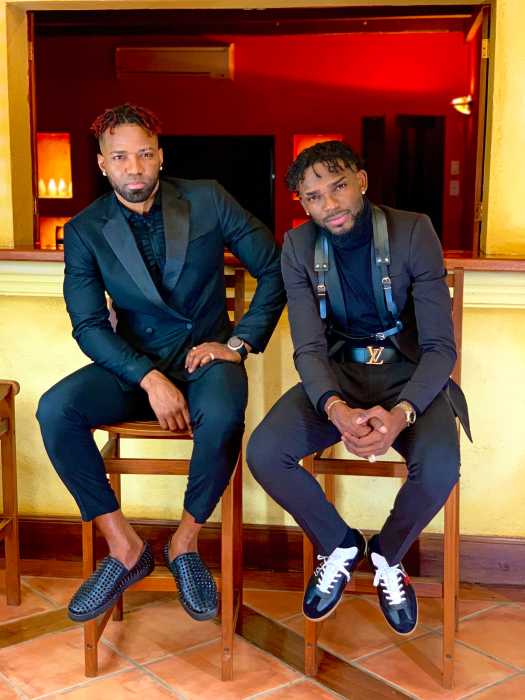 Dancehall superstar Konshens (left) teams up with Kemar Highcon in "Volcano.”