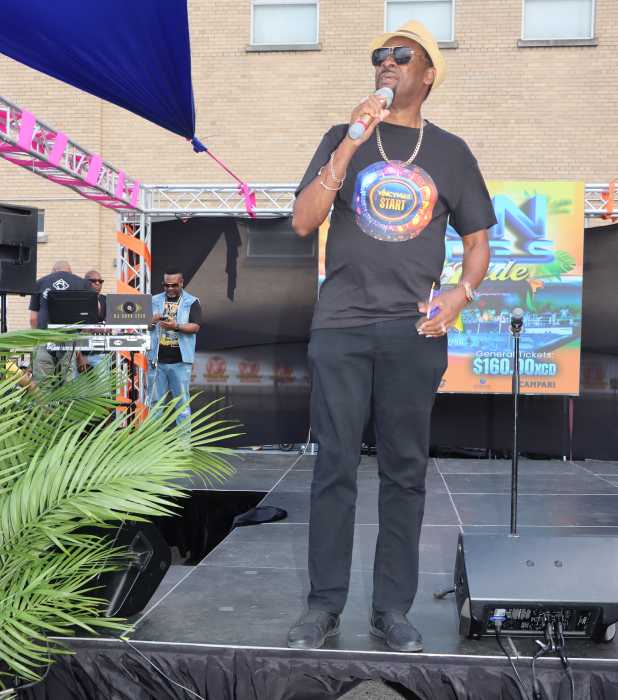 SVG Consul General to the US Rondy "Luta" McIntosh addresses launch.