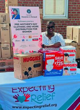 Sen. Roxaane Persaud at the Pre-Mother's Day celebration for families on May 10, 2025.