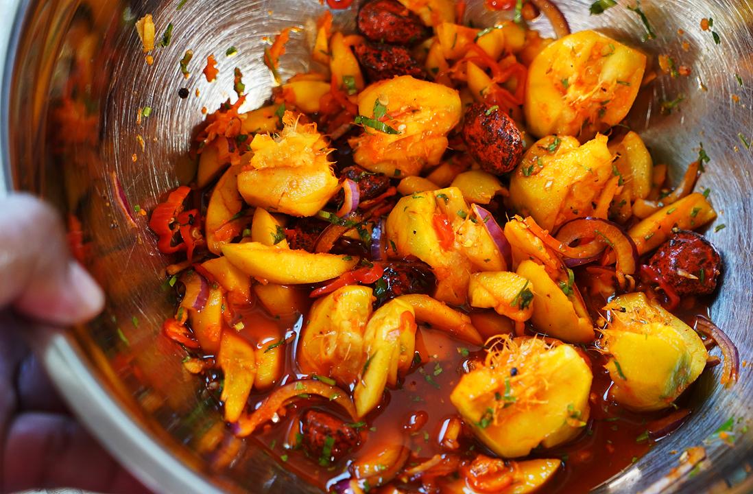 Pommecythere (golden apple / ambarella) Chow recipe.
