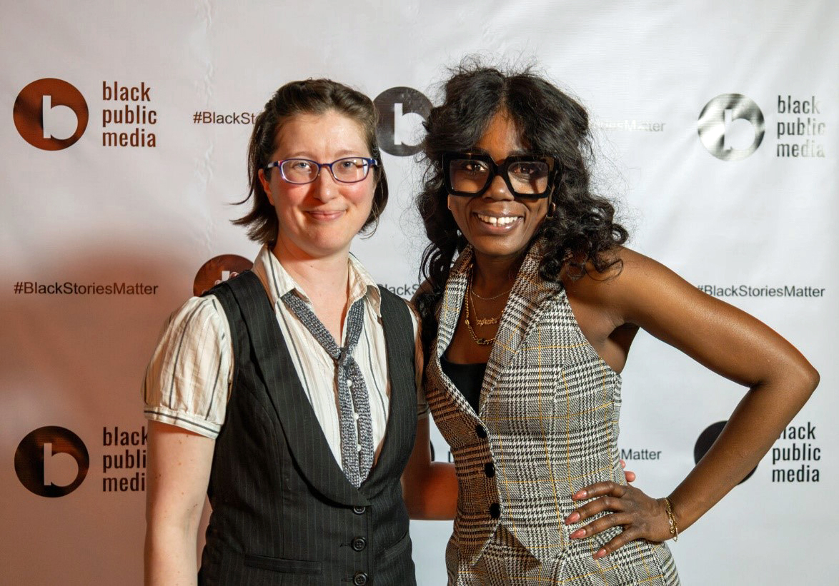 Chicago’s Brittany Alsot (left) and Arlieta Hall, whose “Finding Your Laughter” documentary took top prize of $150,000 at the 2025 PitchBLACK Awards.