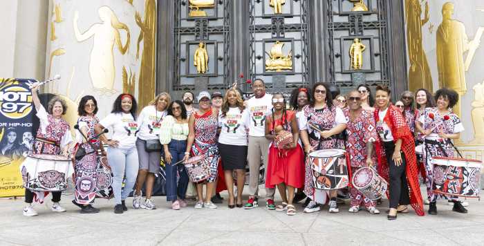 Council Member Louis Joins BATALA Performers, Dr. Jamila T. Davis, IAmWondaWoman after their performance.