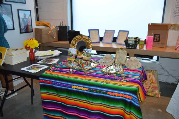The colorful artwork lining the gallery space highlighted the multiplicity of Indo-Caribbean identities and experiences, from the history of indenture to modern-day resilience.