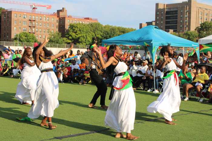 Dancers entertained the large crowd at the 2024 Folk Festival at the Old Boys High School grounds, at 746 Rutland Rd., Brooklyn.