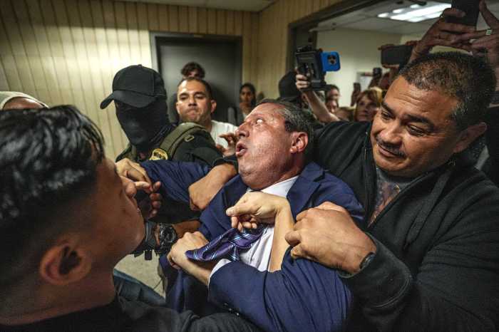 New York City Comptroller and Mayoral Candidate Brad Lander being arrested by ICE agents at the 26 Federal Plaza in Lower Manhattan on June 17, 2025.