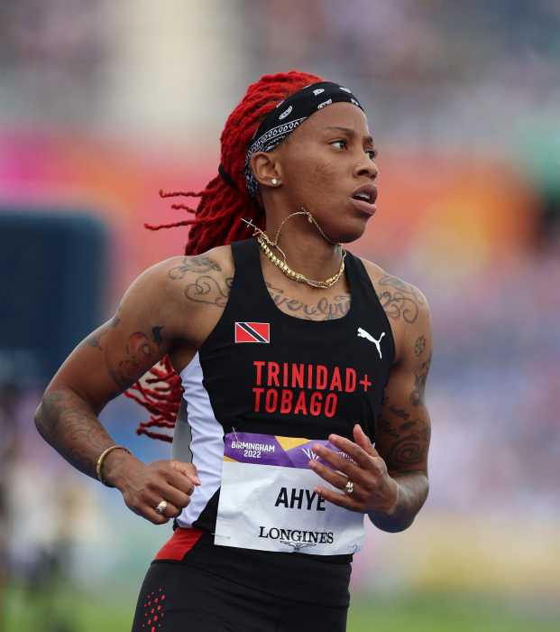 Trinidad and Tobago's Michelle-Lee Ahye at the Commonwealth Games in the Alexander Stadium, Birmingham, Britain on Aug. 2, 2022.