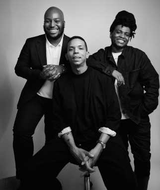 From left, Jonathan Pierre Lafleur, executive director and co-founder, Franck Henry Godefroy, creative director and co-founder and Mc Alexander Ciceron, creative director and lead curator.