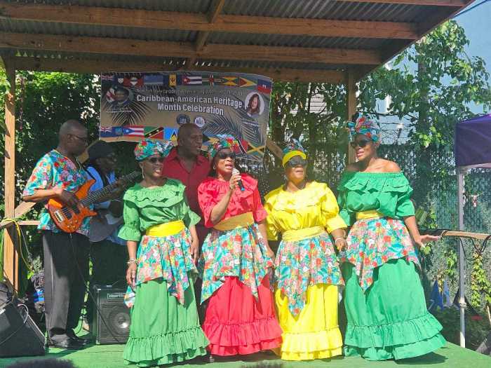 Members of Quake USA performing at the Caribbean-American Heritage Month Celebration in Canarsie.