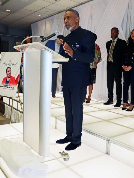 Former Grenada Amb. to UN Eugene Pursoo launches Carib bean Diaspora Permanent Natural Disaster Fund.